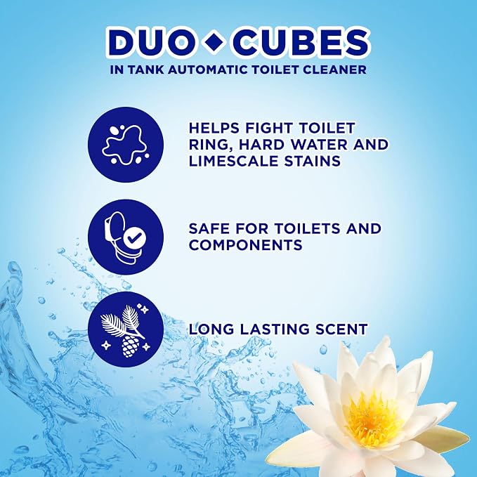 Soft Scrub In-Tank Toilet Cleaner Duo-Cubes, Sapphire Waters, 2 Ct (Pack of 7), Cleans & Freshens, Helps Fight Toilet Ring, Hard Water & Limescale Stains