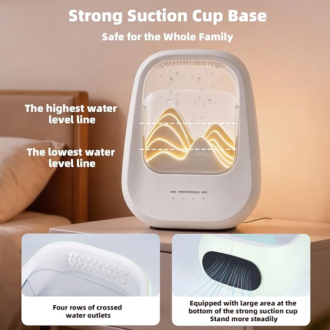 8-in-1 White Noise Sound Machine with Rain Drop Real Sound, Cream | Sound Machine with Aroma Diffuser for Sleeping, Stress Relief, Night Light Timer for Bedroom Office Home Hotel SPA Decor