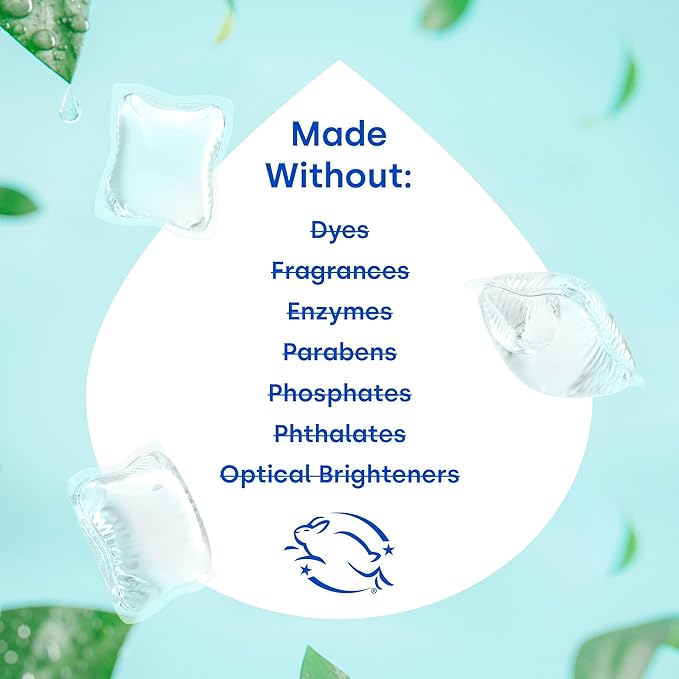 Dropps Sensitive Skin Laundry Detergent Pods, Unscented (160 Ct) - Hypoallergenic & Dermatologist Tested | Free & Clear | Laundry Pods for Sensitive Skin | Clean Ingredients | Plastic Free Packaging