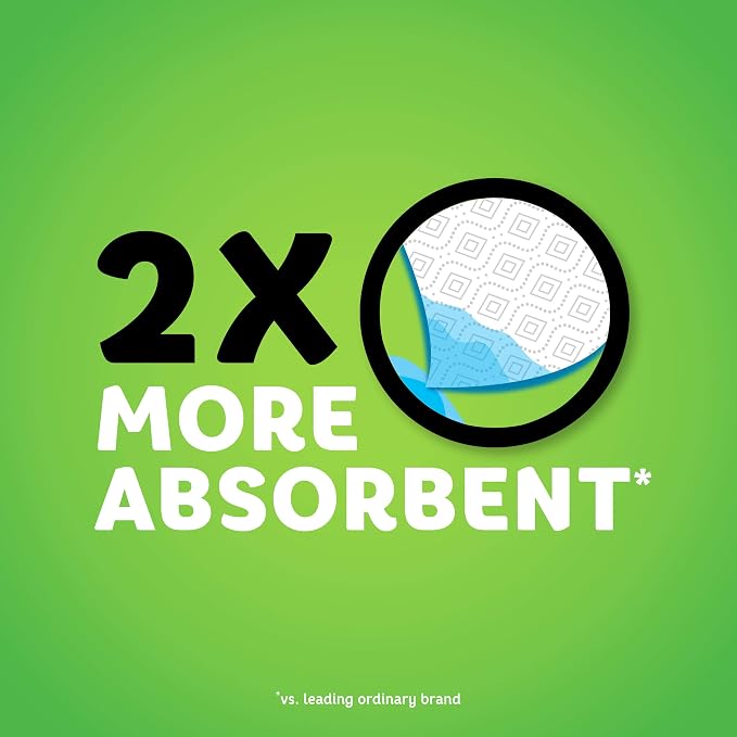 Bounty Select-A-Size Paper Towels, Print, 6 Double Rolls = 12 Regular Rolls