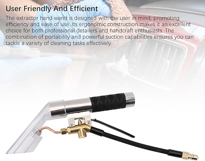 Car Carpet Extractor,Extractor Hand Tool with Viewing Window,Extractors Upholstery and Auto Detailing Hand Wand,Most Portable Carpet Attachment