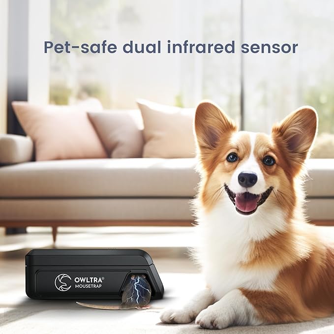 OWLTRA Electric Mouse Trap & Tunnel Snap Trap, Instant Kill Rodent Zapper & Non-Toxic Humane Mouse Trap