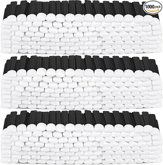 Macarrie 1000 Pack Cleaning Swabs 5.1 Inch, Foam Tips Sponge Sticks for Printer, Electronics, Camera, Optical Lens, Sewing Machine (Black,1000)