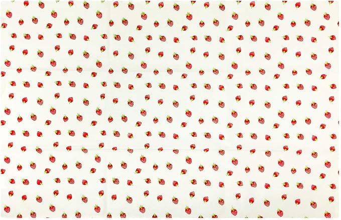 Wrapables® 100% Cotton Kitchen Dish Towels (Set of 3), Red Strawberries