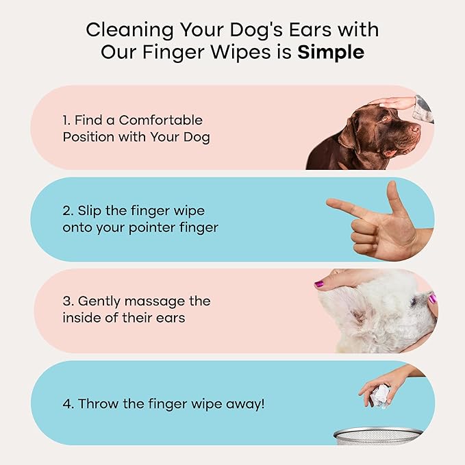 Uproot Clean Washing Machine Cleaner Tablets Ultra + Dog & Cat Ear Cleaner Finger Wipes: 40% Stronger Tablets for Odors & Residue + Shea Butter & Jojoba Oil Dog Ear Wipes for Wax, Odor & Discomfort