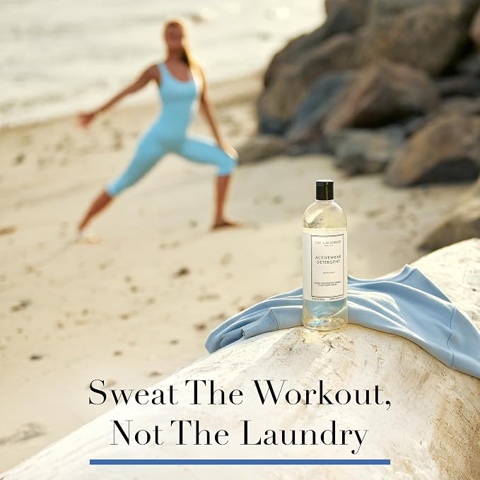 The Laundress Activewear Laundry Detergent, 32 Oz, Marine Fragrance, 4-in-1 Enzyme Blend for Workout Performance Fabrics, Fights Sweat Odors & Stains, USDA Certified Biobased Product (90%)