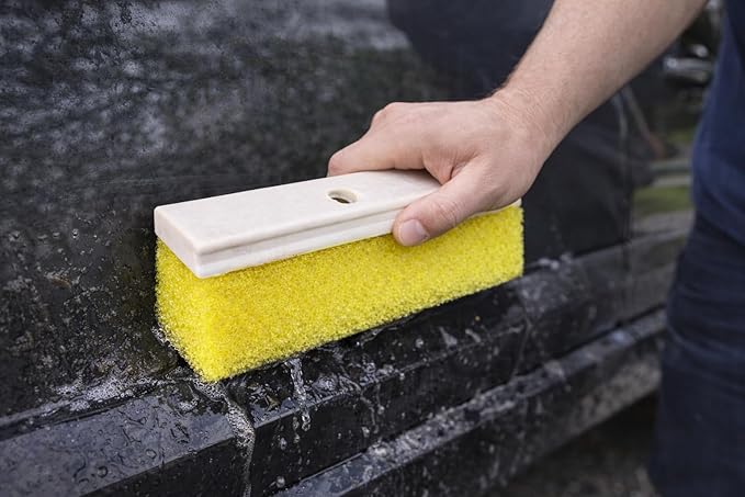 HI-TECH Block Brush 10" x 3" – Heavy Duty Exterior Cleaning Brush for Cars, Removes Tar, Bird Droppings & Road Grime