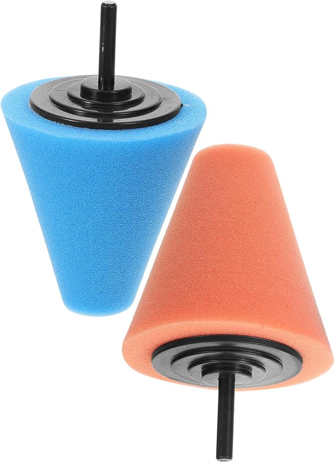 4pcs Polishing Sponge Pads Buffers for Car Wheel Detailing Buffing Discs for Drill Attachment for Automotive Polishing and Cleaning