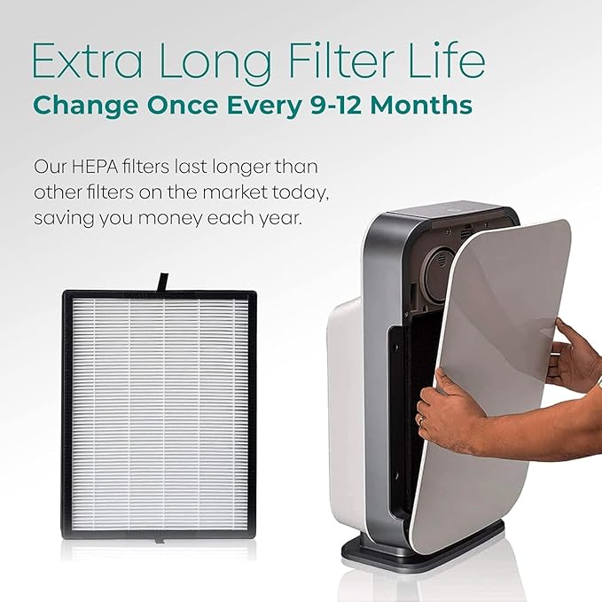 Alen 45i & Flex Replacement Air Filter, Odor, B4-Odor H13 True HEPA + Carbon Catalyst Filter for BreatheSmart 45i & Flex Air Purifier - Captures Dust + Pet Dander & Household Odors