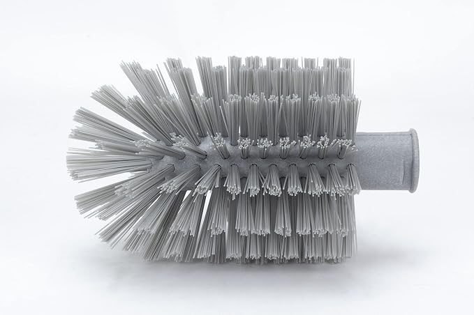 SPARTA Industrial Tank Brush Head Pipe Brush Head, Drain Brush with 3/4" Thread Hole (Handle Not Included) for Commercial Use, Plastic, 3 x 5.9 Inches, Gray - (Pack of 1)