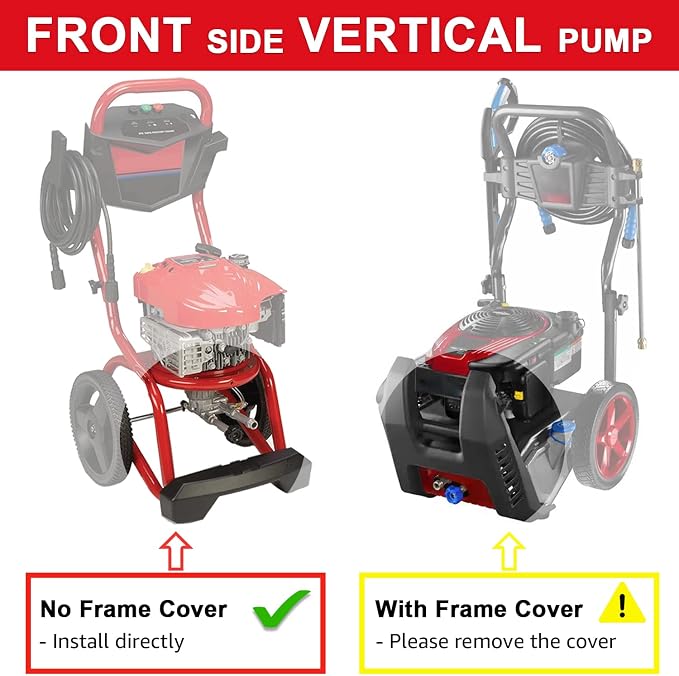 YAMATIC Vertical 7/8" Pressure Washer Pump — Front Inlet/Outlet, 3000 PSI 2.5 GPM — Replacement for Select Troy Bilt, Craftsman, Karcher, Brute, Homelite