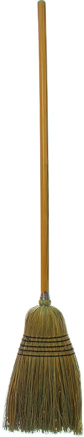 Carlisle FoodService Products 4135067 Commercial Corn Broom with Solid Wood Handle, 12" Wide (Case of 12)