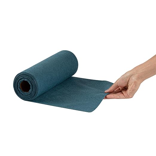 Restaurantware-Clean Tek Professional 11.8 x 11.8 Inch Microfiber Towel Rolls, 30 Reusable Towel Rolls - 30 Tear Away Sheets Per Roll, Perforated, Teal Microfiber Cloth, For All The Cleaning Tasks