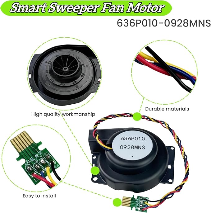 Upgrade Vacuum Cleaner Engine Ventilation Motor Fan Compatible with iRobot Roomba i1 i2 i3 i4 i5 i6 i7 i8 i9 J8 J9 Sweeper Fan Module, Smart Sweeper Fan Vacuum Motor Replacement Accessories