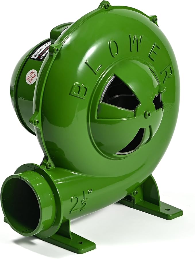 250W Blower Fan, 230CFM Electric Forge Blower, Blacksmith Forge Charcoal Chimney Starter, Air Mover Blower BBQ Fan, Centrifugal Blower 110V 2-1/2” Outlet