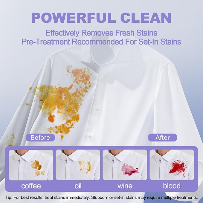 200-Count Laundry Detergent Pods, 5-in-1 Powerful Clean, Stain Remover, Color Protector, Fabric Care, Deep Intensive Clean, HE Compatible (Pear & Freesia)
