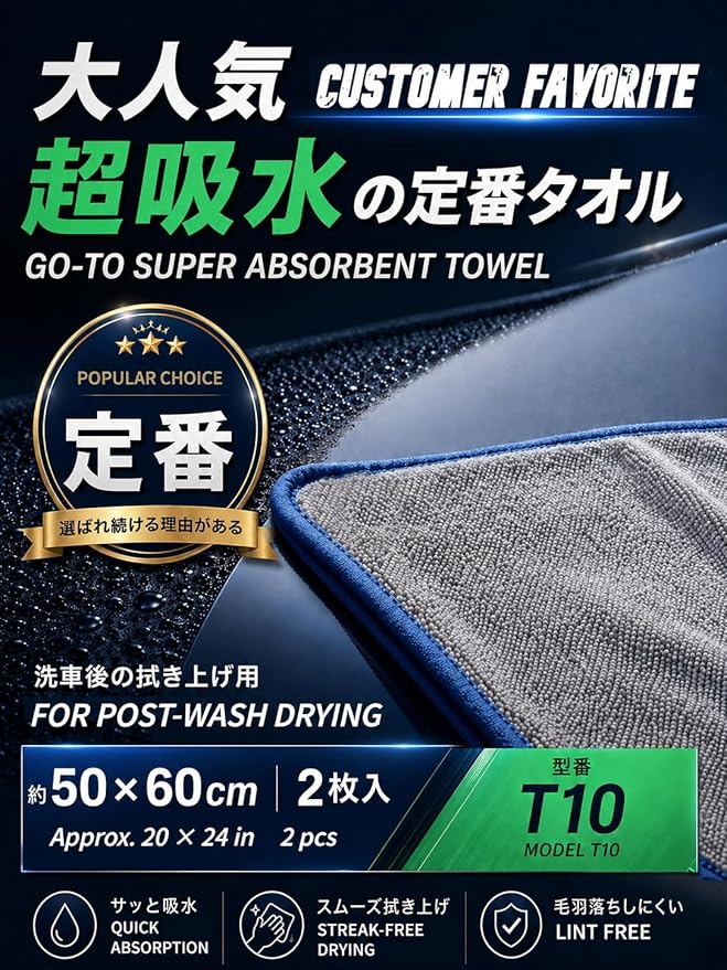 SHSCLY Microfiber Car Drying Towel Super Absorbent Twist Pile Car Towels Rapid Drying Large Cleaning Lint-Free Detailing Cloth Gray 20 x 24 Inches Pack of 2