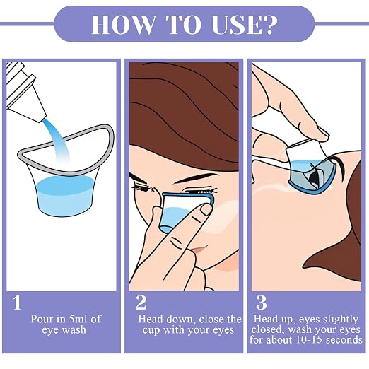 250 Pcs Eye Wash Cup 5ml Disposable Eyewash Cups Plastic Portable Measuring Cup Eye Bath Eye Flush Cleaning Cups Eye Cups for Eye Wash
