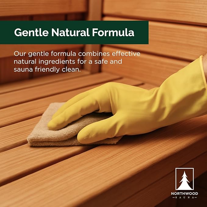 Northwood Sauna - Sauna Cleaner - Natural Wood Cleaner & Deodorizer - Makes 10x More Solution - 1 Gallon (128 Fl Oz)