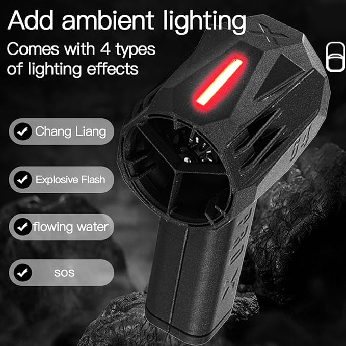 Compressed Air Duster, 16000mAh Rechargeable Cordless Air Blower, with 4 Lighting Effects, 1500 Grams Thrust, for Computer, Keyboard, Outdoor, House and Car