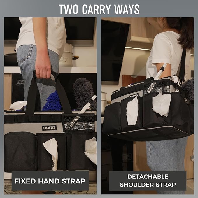 2 Pack Cleaning Caddy Bag (Blue & Grey)