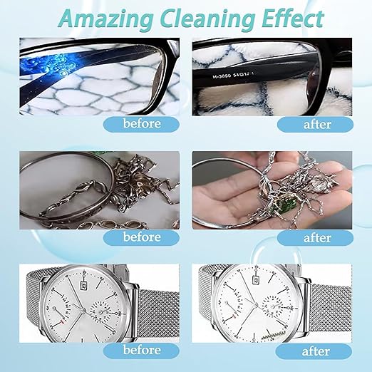 CXRCY 0.8L Ultrasonic Jewelry Cleaner Professional Cleaner Machine for Jewelry Eyeglasses Dental Instruments Rings Diamond Parts Circuit Board Watch