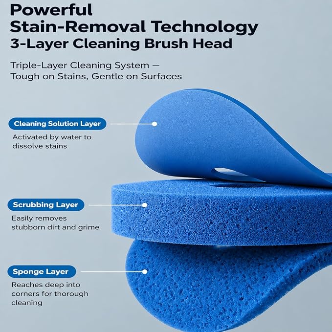 Disposable Toilet Brush, Toilet Bowl Cleaner Brush with 24 Wand Cleaner Refills, Wall Mounted Toilet Brush and Holder Set for Bathroom Deep Cleaning and Hygienic