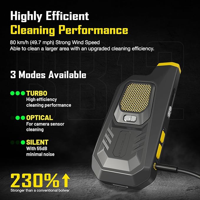 NITECORE BB21 Electronic Photography Air Blower Camera Cleaning Kit with COB Flashlight