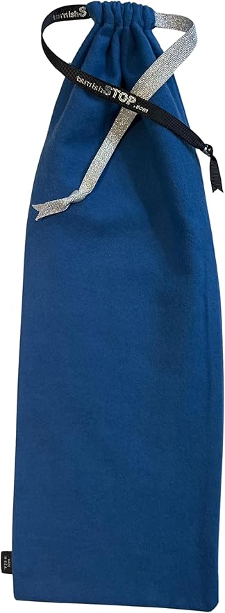 USA Made | T-STOP | Luxury Anti-Tarnish Bag for Silver Storage | Patented Proven Protection | Long 18"x6" | Royal Blue