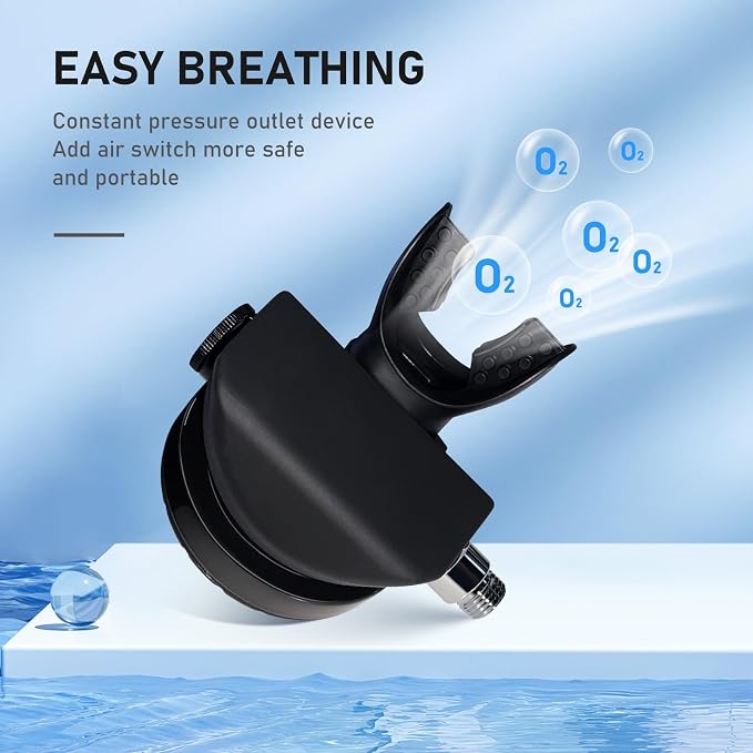 GOYOJO Mini Scuba Tank, Portable Diving Lung Air Tank with DOT Certified, Refillable Emergency Backup Pony Bottle for Snorkeling, Underwater Breathing, Training