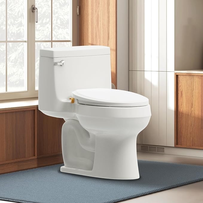 VOVO Nature 7 Non-electric Bidet Toilet Seat, Fits Elongated Toilets, Ambient Water Temperature, Easy Installation - White