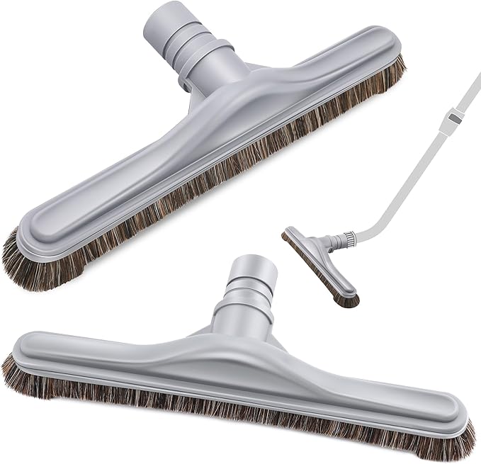 Replacement Floor Tool Compatible with ProTeam 101446 E-Z Glide Backpack Vacuum,Compatible with Hoover C2401, 14" Multi-Surface Brush for Commercial Cleaner(2 Pack,Horse Hair Brush)