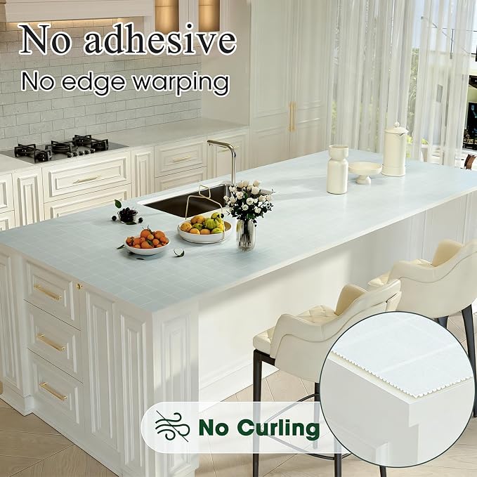 Beautysaid Shelf Liner Non Adhesive Drawer & Cabinet Liner for Kitchen Waterproof Sage Green Shelf Paper for Bathroom & Dress Drawer (12 in x 20 FT)