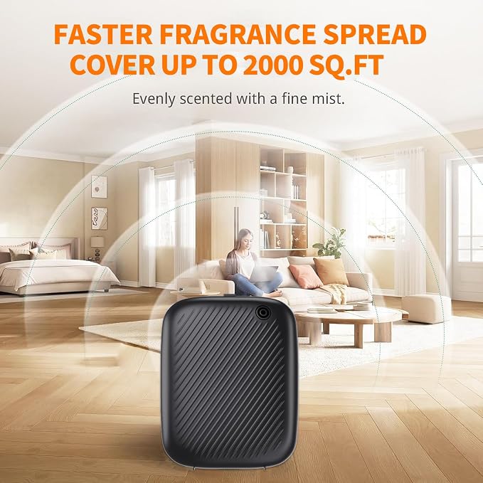 Smart Waterless Essential Oil Diffuser, 400ML Hotel Scent Diffuser with 12A1V Power Adapter for Large Room and Commercial Use, Scent Air Machine Cover Up to 2000 Sq.Ft