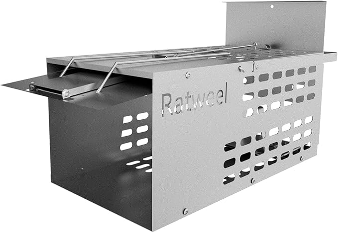 Humane Rat Trap Live Mouse Trap Indoor Catch and Release Animal Cage Multi Large Bait (1 Pack)