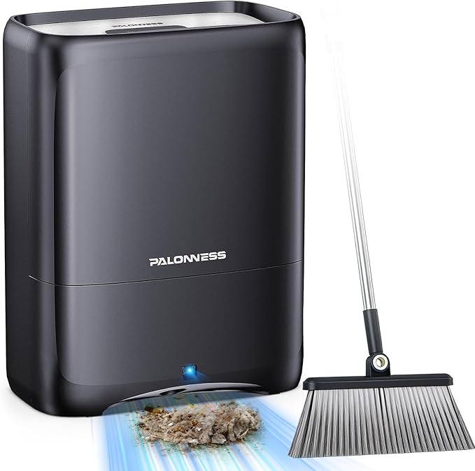 Pro Touchless Vacuum Automatic Dustpan 1400W Ultra Fast & Powerful, 18KPA Vacuum Dustpan TOF Sensor Hands-Free LED Alerts, 6L Electric Dustpan for Home/Kitchen/Office/Sweeping Salon/Pet Shop(No Broom)