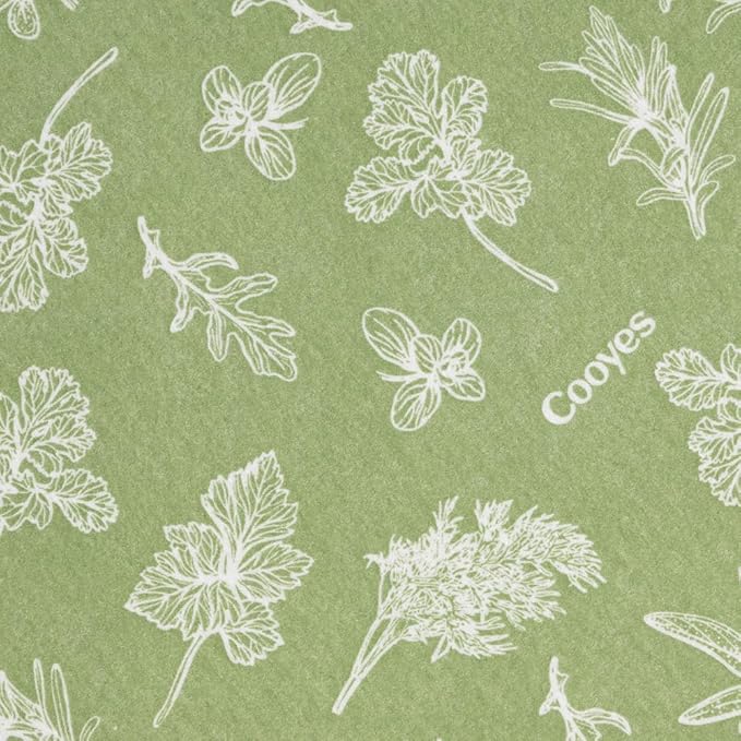 Cooyes Large Fridge Liners for Refrigerator, 17.7" × 36", Drawer & Shelf Liners for Kitchen Cabinets Non-Adhesive, Breathable Cloth Material, Non-Slip, Keep Produce Fresh Longer, 6 Pack, Sage Green