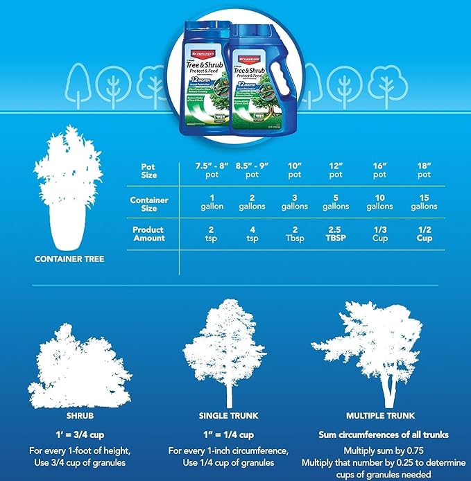 NATRIA Codling Moth Pheromone Trap, Ready-to-Use, (1-Pack) with BioAdvanced 12 Month Tree and Shrub Protect and Feed for Insects, Granules, 10 lb