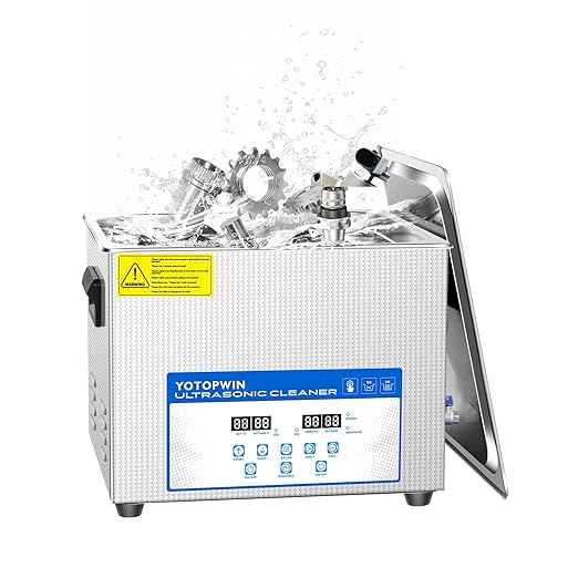 Industrial 15L Ultrasonic Cleaner with Heater & Degassing 110V 360W Commercial Grade for Automotive Parts, Tools, PCB Carburetors 40kHz Stainless Steel Tank, Digital Timer Ultrasonic Cleaning Machine