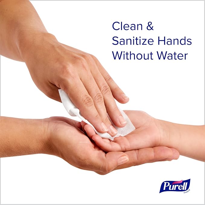 Purell Hand Sanitizing Wipes,Clean Refreshing Scent,Hand Wipes Canister - 9120-06-CMR,40 Count (Pack of 12)