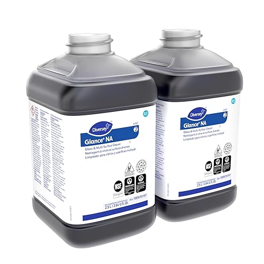 Glance 100975197 Non-Ammoniated Glass & Multi-Surface Cleaner, for Streak Free Windows, JFill Concentrate, 2.5-Liter (Pack of 2)