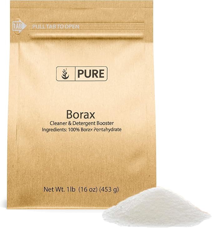 PURE ORIGINAL INGREDIENTS Homemade Laundry Detergent Bundle, Borax, Washing Soda, Baking Soda, Cleaning