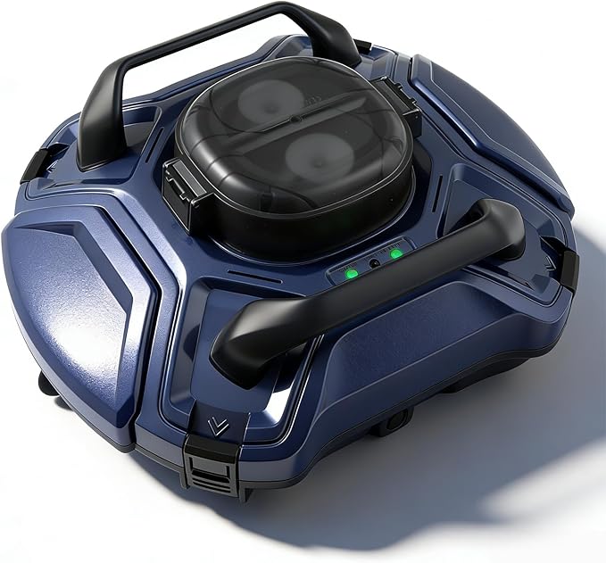 yosager Cordless Robotic Pool Cleaner, Cordless Automatic Pool Vacuum Lasts 90 Mins Runtime with Rechargeable Battery, Robotic Pool Vacuum Automatic Cleaning, Dual-Motor, for Above/In Ground Pools