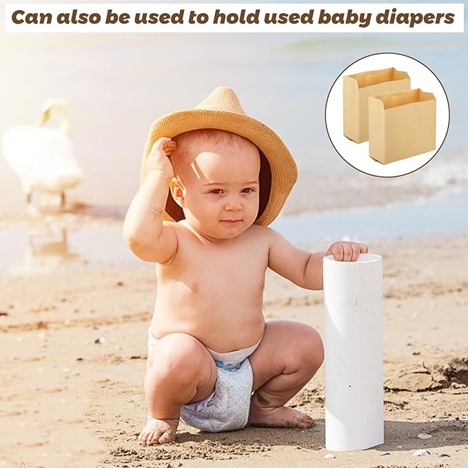WOPPLXY 300 PCS Feminine Hygiene Liner Bags, 8.1'' x 7.5'' x 3.5'' Waxed Sanitary Napkin Disposal Bag, Waste Receptacle Paper Liners, Feminine Hygiene Bag for Bathroom, Commercial, Personal Restroom