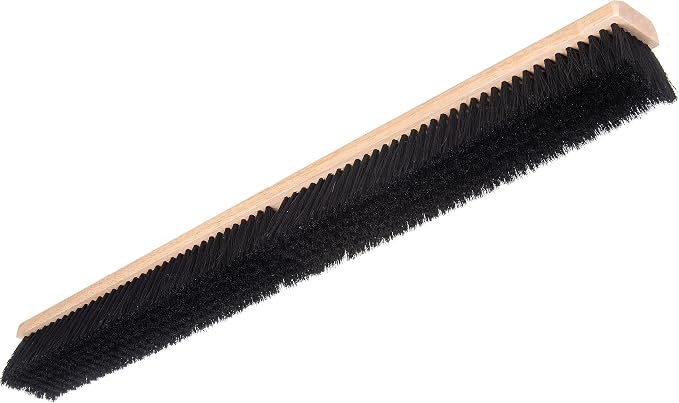 SPARTA Flo-Pac Floor Sweep with Natural Tampico Bristles, Heavy Duty Broom Head for Indoor and Outdoor Use on Rough Surfaces, 36" Long, 6 Count, Black