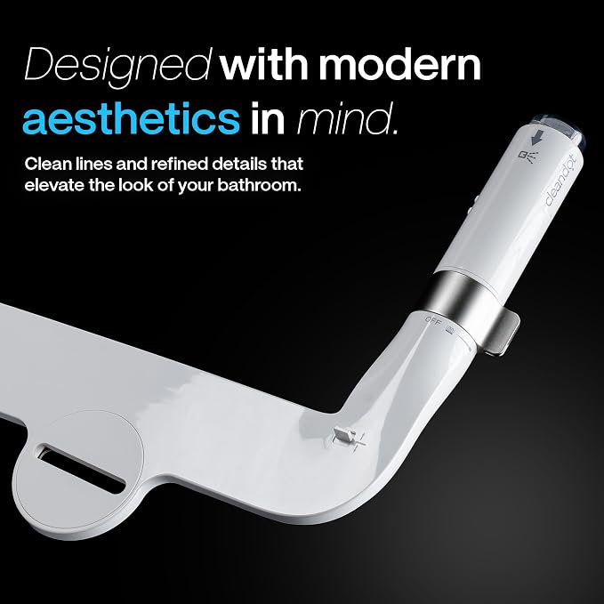 Bidet Attachment for Toilet — Scented Bidet with Fragrance Spray Odor Eliminator, Precision Nozzle Adjustable Pressure, Non-Electric Cold Water Leak-Proof (Mediterranean Lemon, 2)