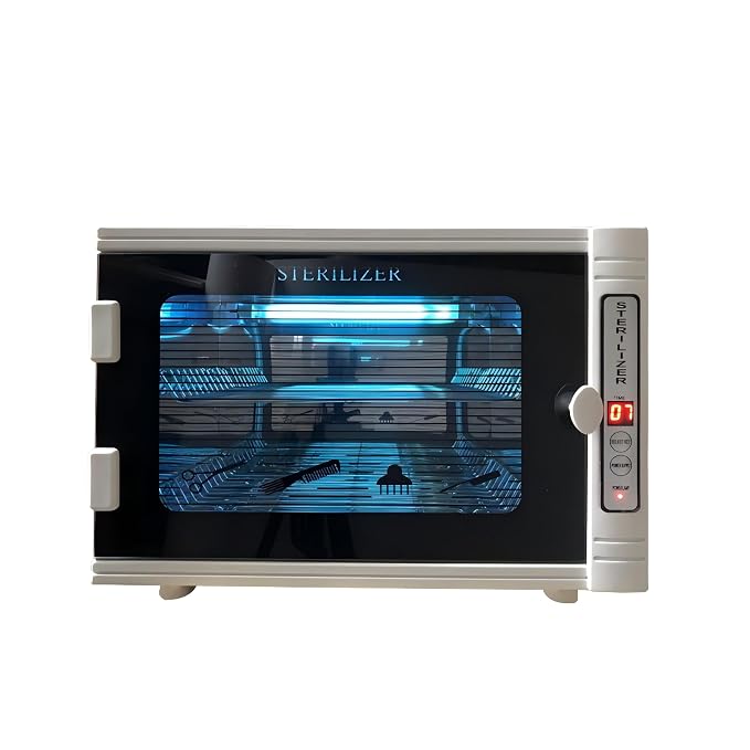 Nail Tool Sterilizers UV 12L Lighting Autoclave Machine for Labs, Salons & Home