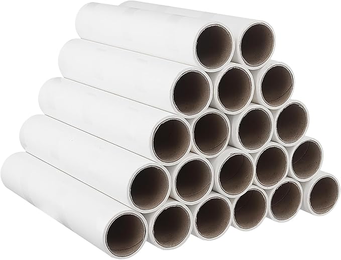 MOUYAT 9.45 Inch Extra Wide Lint Roller Refills - 20 Rolls 1200 Sheets High Adhesive Paper for Pet Hair Removal on Floors and Carpets