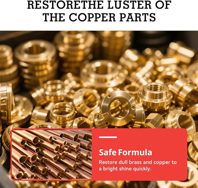 Copper Cleaner & Rust Remover & Polish - Suitable for Polishing, Cleaning, Restoring, and Brightening Copper Materials (1 kg)
