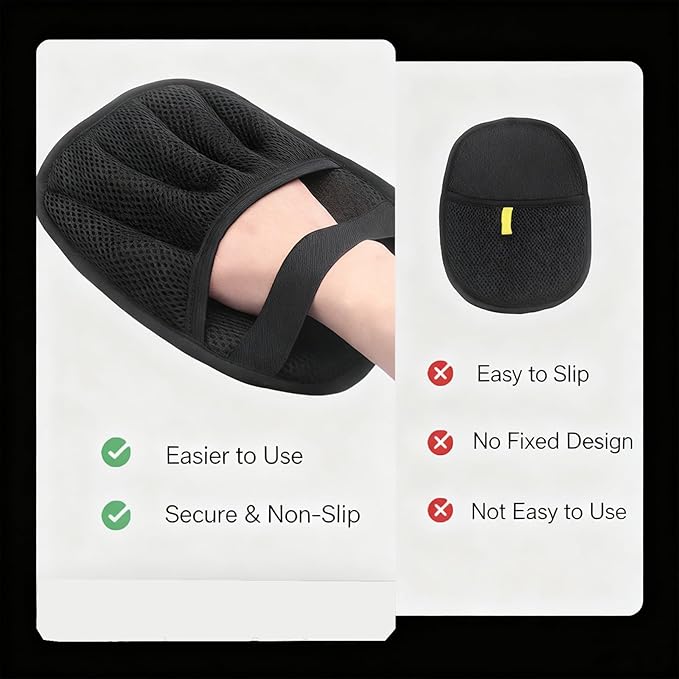 Pet Hair Removal Gloves for Dogs and Cats 2-Pack, Five-Finger Electrostatic Pet Hair Remover, Reusable Shedding & Lint Cleaning Gloves for Clothes Sofa Carpet Car Seats